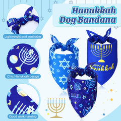Sweetude Hanukkah dog bandana multiple designs for daily wear