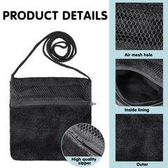 Sweetude shoulder strap lanyard details secure, hands-free travel with pet.