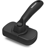 Swihauk self-cleaning slicker brush release bottom for fast post-grooming cleanup.