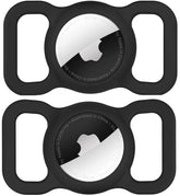 Swincho AirTag dog collar holder 2-pack front view shows secure collar attachment