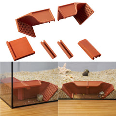 Swirge 3-in-1 habitat assembly demonstrates flexible configurations for enriching hermit crab habitats.