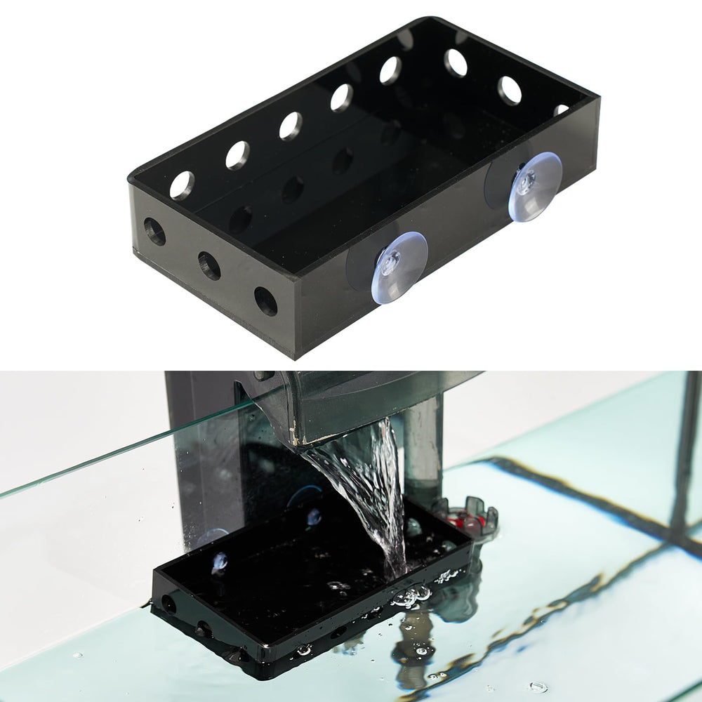 Swirge aquarium filter baffle with suction cup for secure mounting and calmer water flow.