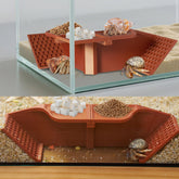 Swirge hermit crab underground hideout cave corner shows a modular setup for climbing and hiding.