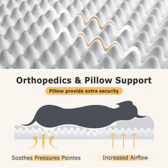 SWITTE human dog bed pillow pouch storage highlights convenient pockets for toys and remotes.