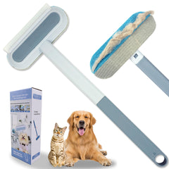 SWJDQS pet hair removal tool on couch for quick fabric cleanup.