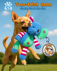 Swooflia Elephant Crinkle Dog Toy colorful patterns attract pups and reduce boredom