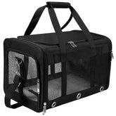 SWUVVI soft-sided carrier top view showing breathable space for travel