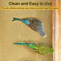 S&X Gravel paper bottom tray shown for tidy cage bottoms and maintenance.