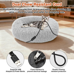 SXBSXB heated-bed-head-neck-support features a 6-inch rim for relaxed lounging.