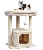 SYANDLVY 27 cat tree top plush perch offering cozy lounging for kittens