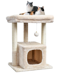 SYANDLVY 27 cat tree top plush perch offering cozy lounging for kittens