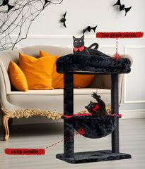 SYANDLVY Gothic Cat Tree sisal posts satisfy scratching instincts