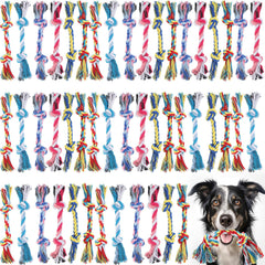 Syhood 48-pcs Christmas dog toys rope collection for varied play and stress relief.