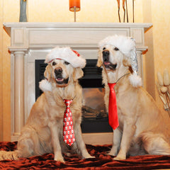 Syhood Christmas dog tie snowman pattern ideal for party grooming and photo ops.