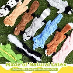 Syhood crocodile squeaky toy for durable plush play