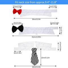 Syhood neck tie in red-white demonstrates formal look for photos and special occasions.