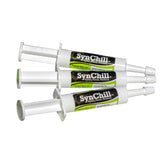 SynNutra Equine SynChill oral gel syringe ready for dosing before training for focus.