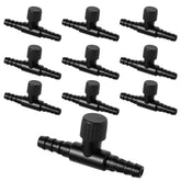 SynHHnergyx aquarium air control valves keep airflow steady in a 10-piece kit