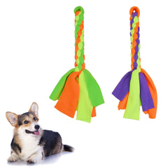 SYOOOY dog fleece rope toy for tug-of-war, boosting engagement and exercise.