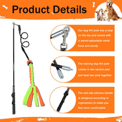 SYOOY Flirt Pole with durable stainless steel core during workouts