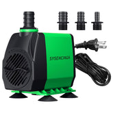 SYSENCIAGA 40W fountain pump top view showing compact design