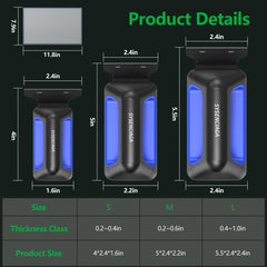 SYSENCIAGA stainless-steel scraper blade protects glass while cleaning
