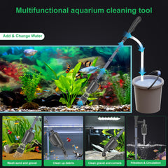 SYSENCIAGA 580GPH strong suction pump—efficient debris removal for clear aquarium water.