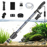 SYSENCIAGA electric aquarium vacuum cleaner—assembly view for easy setup and quick startup.