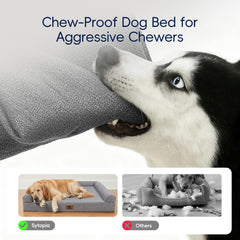 Sytopia nest-design dog bed close-up captures den-like coziness for relaxation.