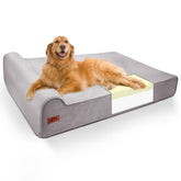 Sytopia XXL 35D memory foam dog bed front view shows ample space for large dogs.