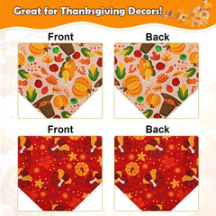 Szee two-bandana set highlights vibrant red and pink colors for holiday style.