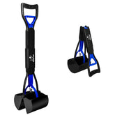 SZHLUX 28-inch pooper scooper folded compact for easy portability and storage.
