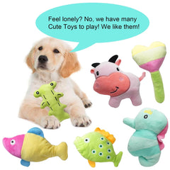 SZKOKUHO dinosaur squeaky toy adds variety to puppy playtime