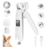 SZMDLX cortaúñas eléctrico 2 en 1 para mascotas, fácil de usar en casa.