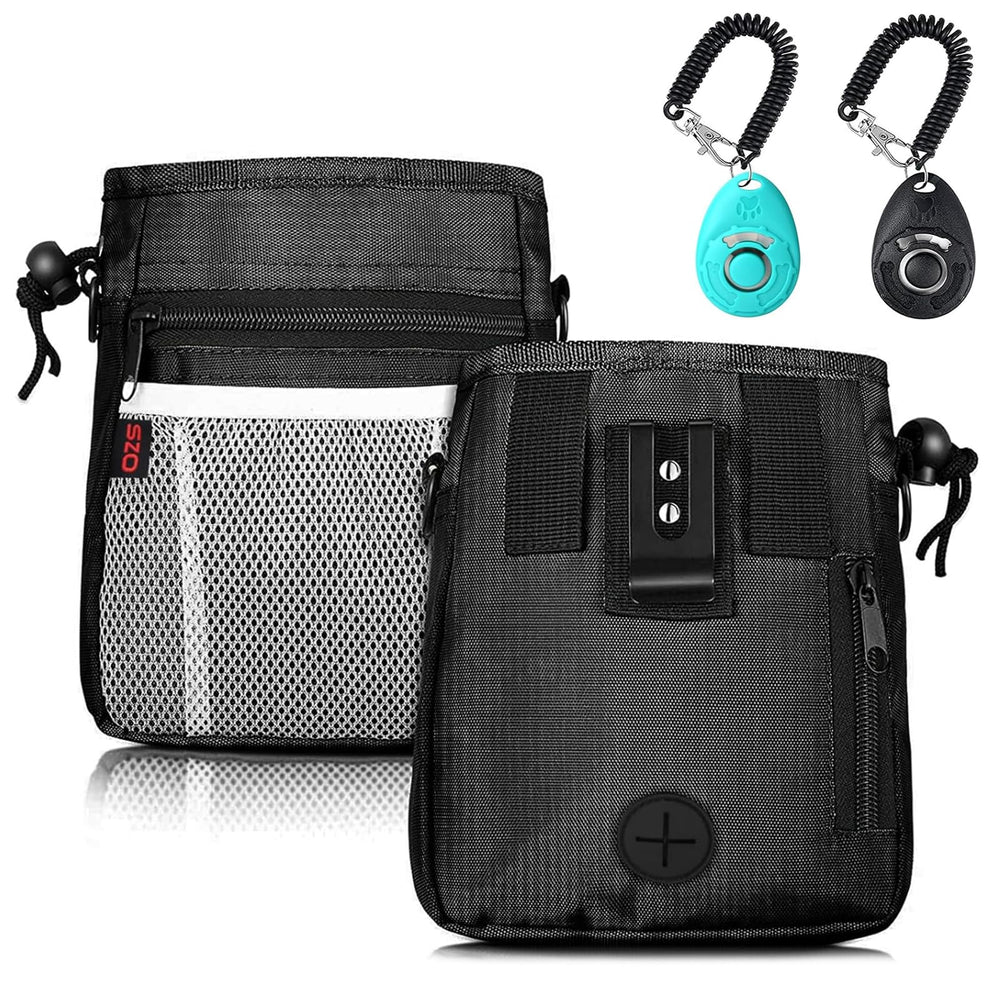 SZO dog treat pouch worn with shoulder strap for hands-free training
