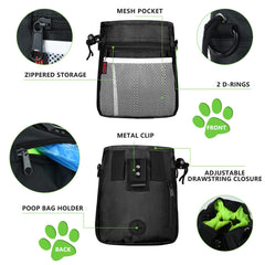 SZO dog treat pouch with waist clip for quick access during walks