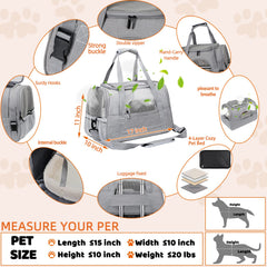 SZZJKJ foldable carrier packs away neatly for travel storage.