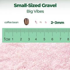 T4U rose quartz chips used as plant top dressing