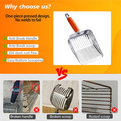 TabifurKitc anti-break-handle provides durable grip during scooping.