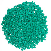 TACOLO Green Pebbles closeup shows natural polish and seven color options for decor.