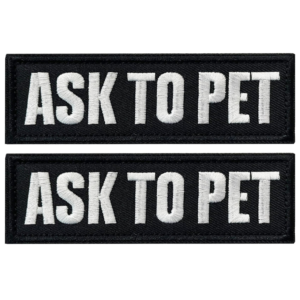 TACVEL Ask to Pet patch on a vest offers quick identification and customizable wear.