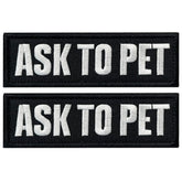 TACVEL Ask to Pet patch on a vest offers quick identification and customizable wear.