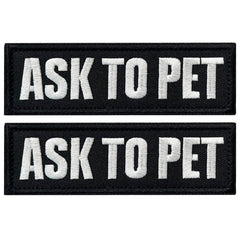 TACVEL Ask to Pet patch on a vest offers quick identification and customizable wear.