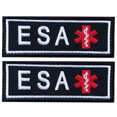 TACVEL emotional support patch with American flag on a dog harness for clear identification