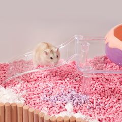 tafit hamster ladder bridge side view highlights sturdy one-piece construction and safety.