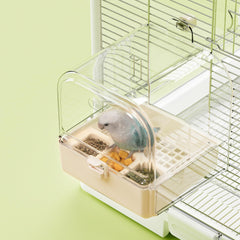 tafit hanging bird bath cage: spacious design for small birds