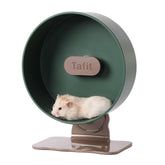 Tafit Quiet Hamster Wheel 10.2-inch diameter provides silent exercise.