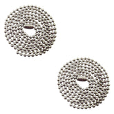 Tag-Z 30in stainless steel ball chain necklace offers durable everyday wear.