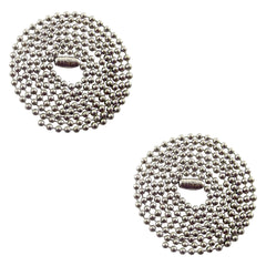 Tag-Z 30in stainless steel ball chain necklace offers durable everyday wear.