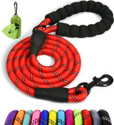 Taglory rope dog leash padded-handle offers a comfortable grip for long walks.